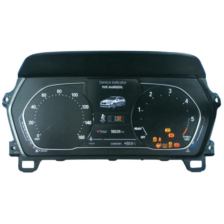 BMW X1 F48 Instrument Cluster Repair: Dim Needle Illumination and Backlight Faults