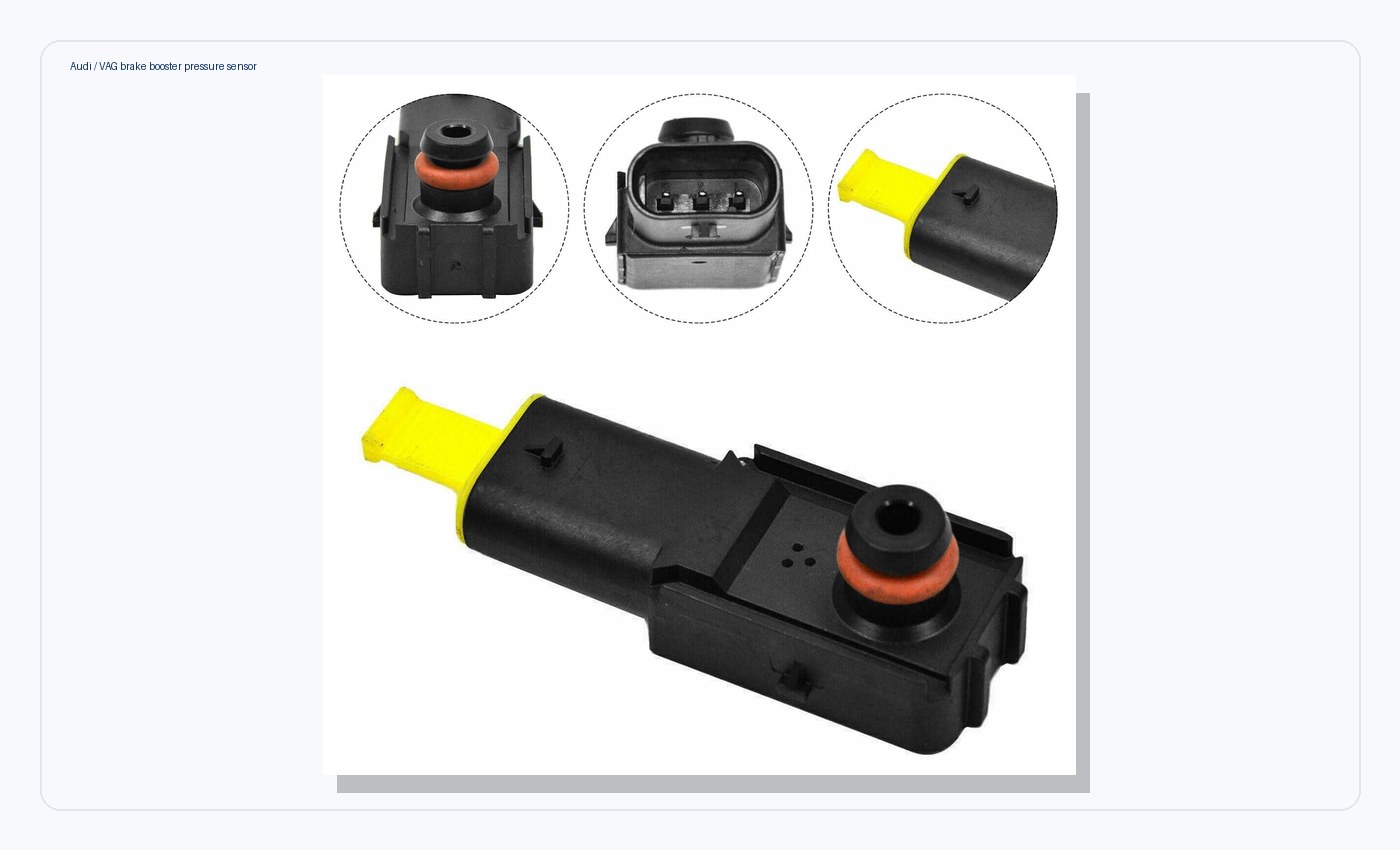 Real Audi VAG brake booster pressure sensor linked to C123EF0 and C11EC04 brake servo faults