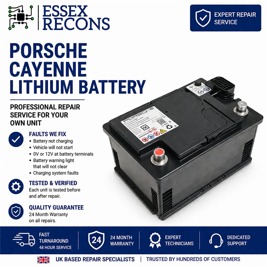 Porsche Cayenne lithium battery repair service
